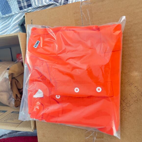 Youngville Clothing FR Henley Shirt Men's XL Safety Orange Crew Neck Flame Resis - Picture 10 of 10